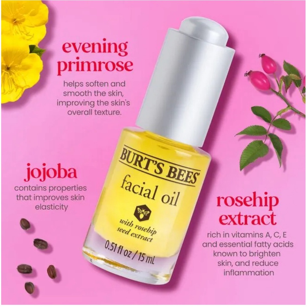 BURT’S BEES Facial Oil 15ml QTY 3 (selling as set of 3)